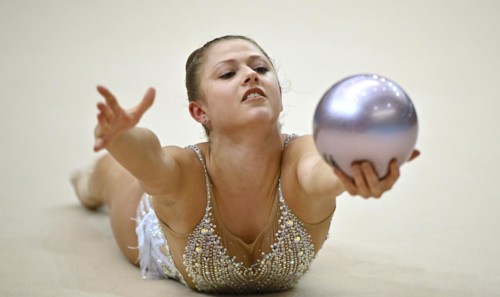 Anastasia Simakova (GER), action, ball, rhythmic gymnastics, RSG, Schmiden International 2024,