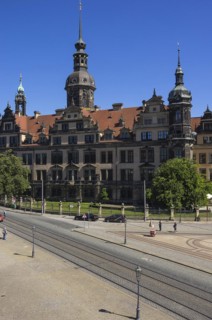 Building complex of the Dresden Residential Palace, which also houses the world-famous Green Vault,