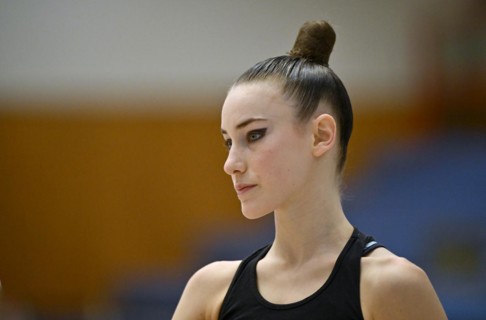 World champion Darja Varfolomeev (GER), portrait, rhythmic gymnastics, RSG, Schmiden International