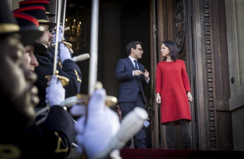 Annalena Baerbock (Alliance 90/The Greens), Federal Foreign Minister, photographed during her visit
