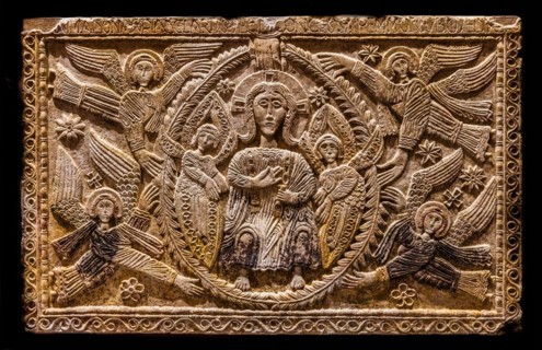 Ratchis Altar with Christ on the Throne, 8th century, Museo Cristiano with masterpieces of Lombard