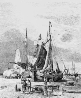 Tjaken, Tjalk, a single-masted sailing ship in the Wadden Sea for transporting goods in shallow