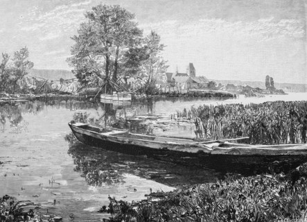 Lake Ratzeburg, Ratzeburg, Duchy of Lauenburg, town with cathedral, shore, reeds, nature, idyll,