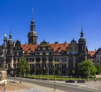 Building complex of the Dresden Residential Palace, which also houses the world-famous Green Vault,