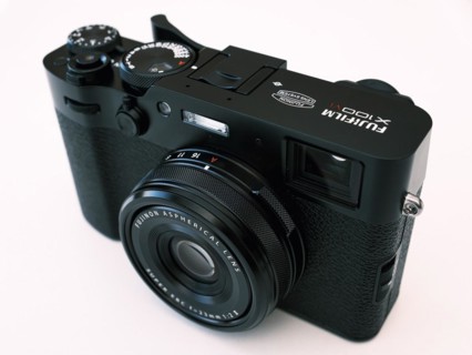 Fujifilm X100VI photo camera, white background, North Rhine-Westphalia, Germany, Europe