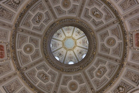Round, dome, ceiling, Kunsthistorisches Museum Vienna (KHM), Laimgrube, Vienna, Austria, Europe
