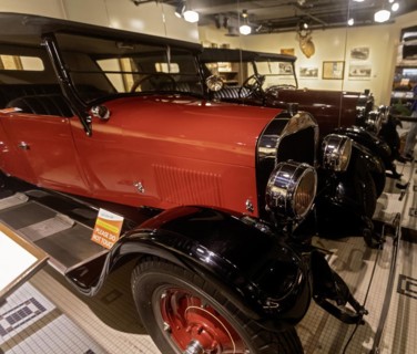 Lansing, Michigan, The Michigan History Museum. A Flint Motor Co. touring car from 1925, made by
