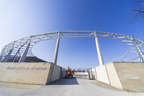 The Heinz Steyer Stadium is a football stadium with athletics facilities in the Friedrichstadt