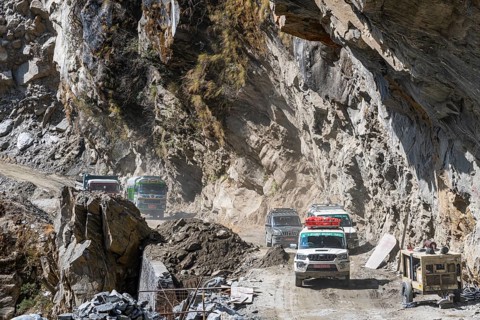 Adventurous highway to Jomsom, Nepal, Asia