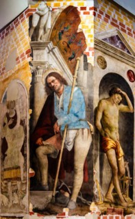 Frescoes, Duomo di San Marco, old town centre with magnificent aristocratic palaces and