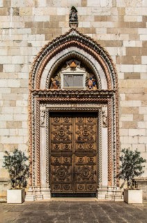 Portal of the Cathedral of Santa Maria Assunta, 14th century, Cividale del Friuli, city with