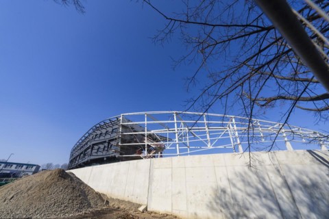 The Heinz Steyer Stadium is a football stadium with athletics facilities in the Friedrichstadt