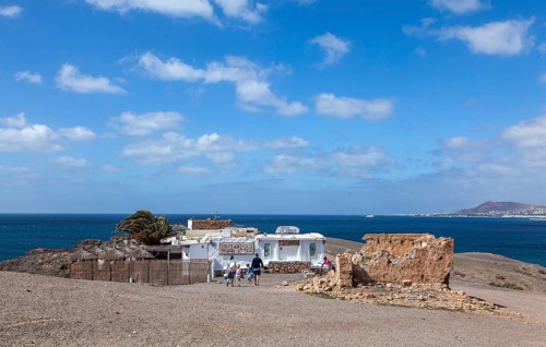 Restaurant at Papagayo Beach near Playa Blanca, Lanzarote, Canary Islands, Spain, Europe