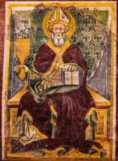 St. Blaise on the throne, 15th century, Museo Cristiano with masterpieces of Lombard sculpture,