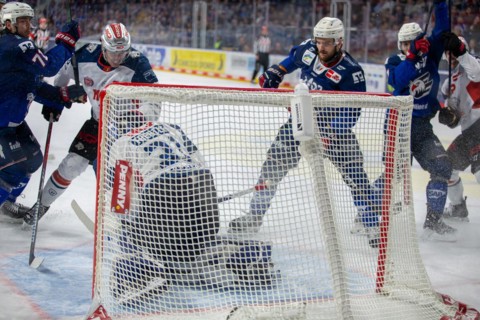 10.03.2024, DEL, German Ice Hockey League season 2023/24, 1st playoff round (pre-playoffs) : Adler