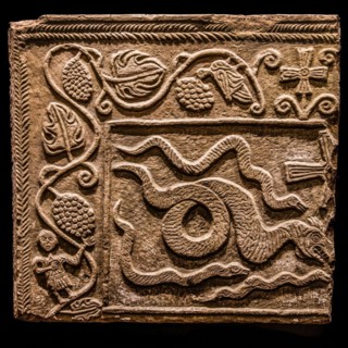 Fragmentary pluteus, 7th century, Museo Cristiano with masterpieces of Lombard sculpture, Cividale