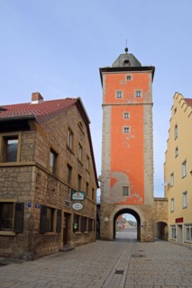 Klingentorturm built in 1525, gate tower, town gate, gate, Ochsenfurt, Lower Franconia, Franconia,