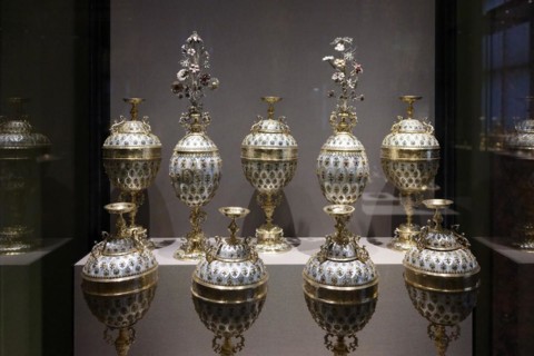 Double goblet, Kunstkammer, Kunsthistorisches Museum Vienna (KHM), Laimgrube, Vienna, Austria,