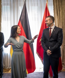 Annalena Baerbock (Alliance 90/The Greens), Federal Foreign Minister, photographed during her visit