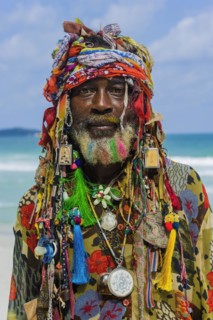 Portrait of a local, Rasta, reggae, Rastafarian, faith, clothes, colourful, hip, stylish, crazy,