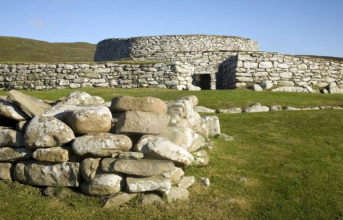 Clickimin broch, Lerwick, Shetland Islands, Scotland, United Kingdom, Europe