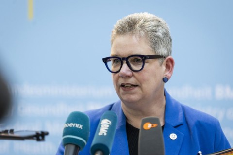 Christine Vogler, President of the German Nursing Council, recorded during talks on the key points