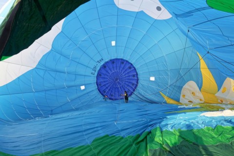 Hot-air balloons, Ballooning Festival, Saint-Jean-sur-Richelieu, Quebec Province, Canada, North