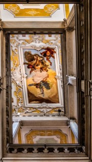 Staircase of Honour, ceiling painting: the Fall of Hell, by Giambattista Tiepolo, Palazzo