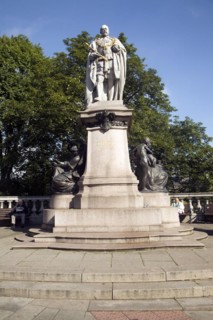 King Edward seventh statue, Aberdeen, Scotland, United Kingdom, Europe