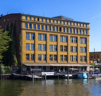 Industrial and factory site on the Spree, luminaire factory, Berlin-Oberschoeneweide, Berlin,