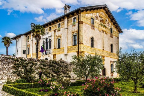 Palazzo Comitale degli Spilimbergo di Sopra, historic city centre, Spilimbergo, Friuli, Italy,