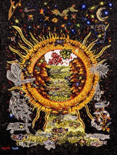 Outdoor mosaic, mosaic school that produces mosaic masters, Spilimbergo, city of mosaic art,