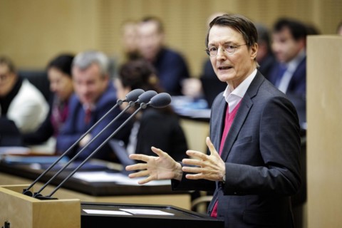Karl Lauterbach, Federal Minister of Health, recorded during his speech at the 1042nd session of