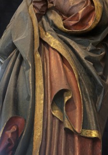 Garment of Mary, figure of the crucifixion group by Veit Wirsberger around 1509, St Clare's Church,