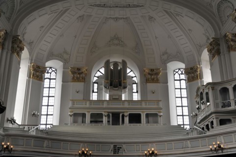 Michaeliskirche, Michel, baroque church St. Michaelis, first construction start 1647- 1750,