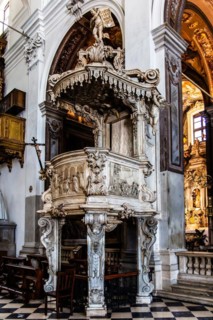 Pulpit, Cathedral of Santa Maria Annunziata, 13th century, Udine, most important historical city of