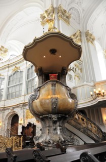 Michaeliskirche, Michel, baroque church St. Michaelis, first start of construction 1647- 1750, A