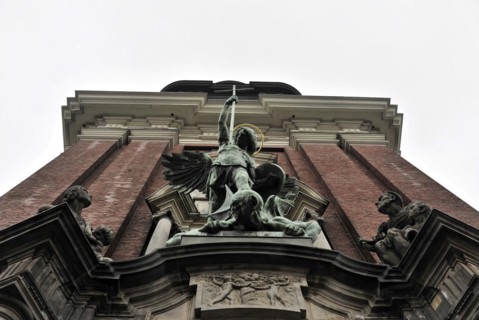 Michaeliskirche, Michel, baroque church St. Michaelis, first start of construction 1647- 1750,