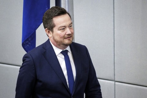 Uli Groetsch during his oath-taking for the office of Police Commissioner in the plenary session of