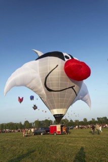 Hot-air balloons, Ballooning Festival, Saint-Jean-sur-Richelieu, Quebec Province, Canada, North