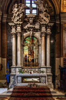 Altarpiece with St Joseph and the Child, 1500, by Martino da Udine, known as Pellegrino da San