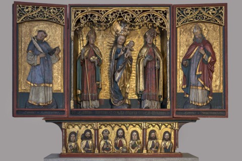 Marian altar around 1500, unknown artist, St Clare's Church, Koenigstrasse 66, Nuremberg, Middle