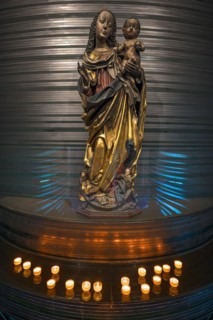 Sculpture of the Virgin and Child from around 1480, Marian Chapel of St Clare's Church,
