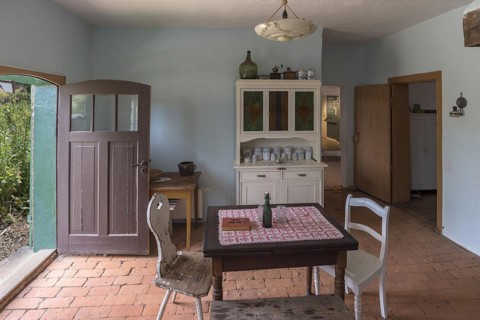 Kitchen-living room in a farmhouse from the 19th century, Schwerin-Muess Open-Air Museum of