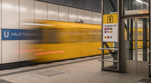 Underground station Brandenburg Gate, Berlin, Germany, Europe