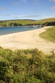 Sandy beach Burrafirth, Unst, Shetland Islands, Scotland, United Kingdom, Europe
