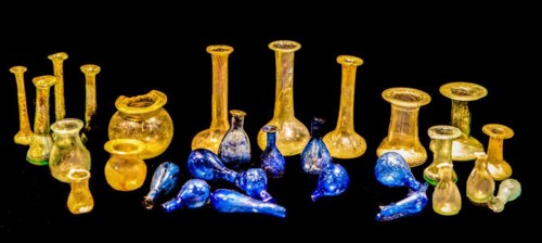 Balsam vessels, ampoule- or bottle-shaped jars as ritual objects or grave goods, Archaeological