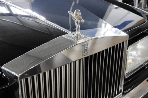 RETRO CLASSICS 2010, Stuttgart Messe, close-up of a Rolls-Royce radiator mascot, known as Spirit of