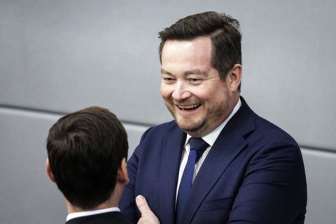 Uli Groetsch recorded shortly in front of taking the oath for the office of Police Commissioner in