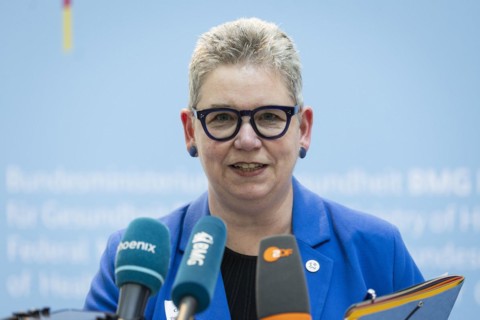 Christine Vogler, President of the German Nursing Council, recorded during talks on the key points